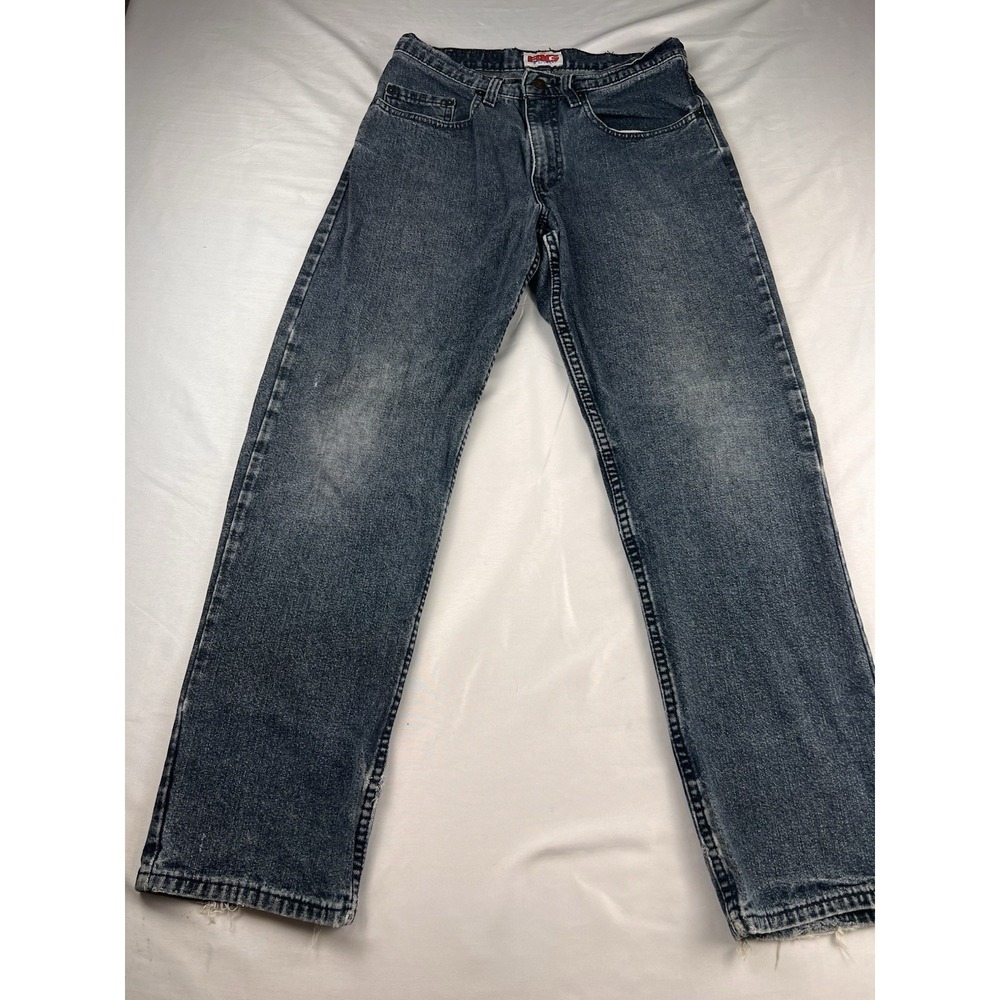VTG Y2K Levis Big Jeans 555 Student Dark Wash Straight Leg USA Slim Skate 29x30